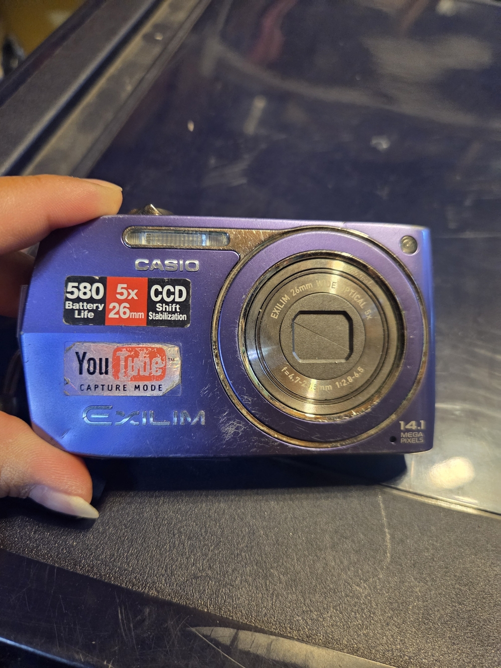 Casio Exilim Purple Compact Digital Camera - 14.1MP
